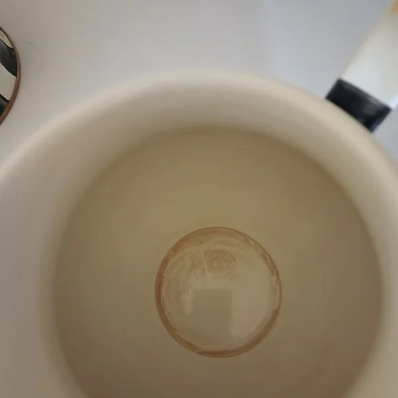 MacKenzie-Childs Black and White Enamel Pitcher - Picture 4 of 4